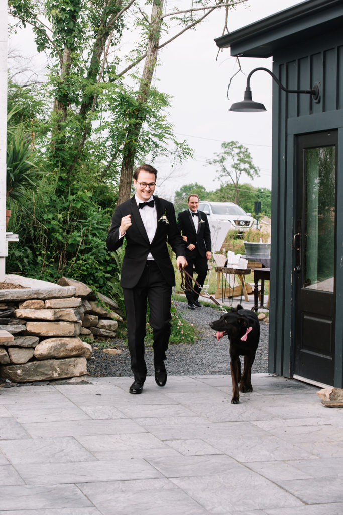 Dog in Wedding Ceremony, The Union Studio, Photo by Kate Edwards Weddings