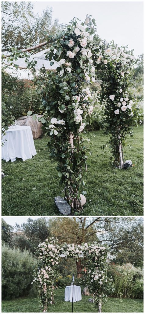 White and greenery chuppah design, Rebecca Shepherd Floral Design, NYC Wedding Planner, The Union Studio