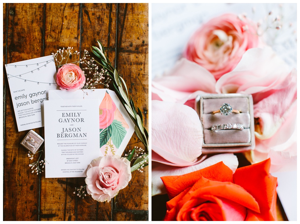 Pink and Red Wedding Floral Inspiration, Brooklyn NY Wedding, The Union Studio