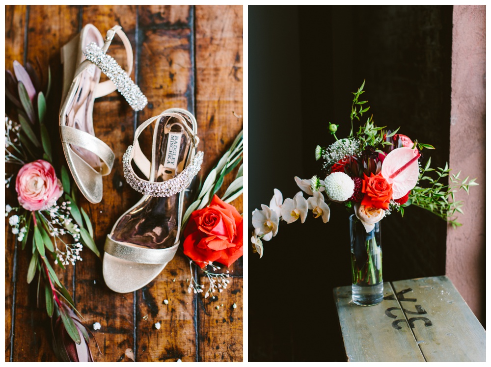 Pink and Red Wedding Floral Inspiration, Brooklyn NY Wedding, The Union Studio